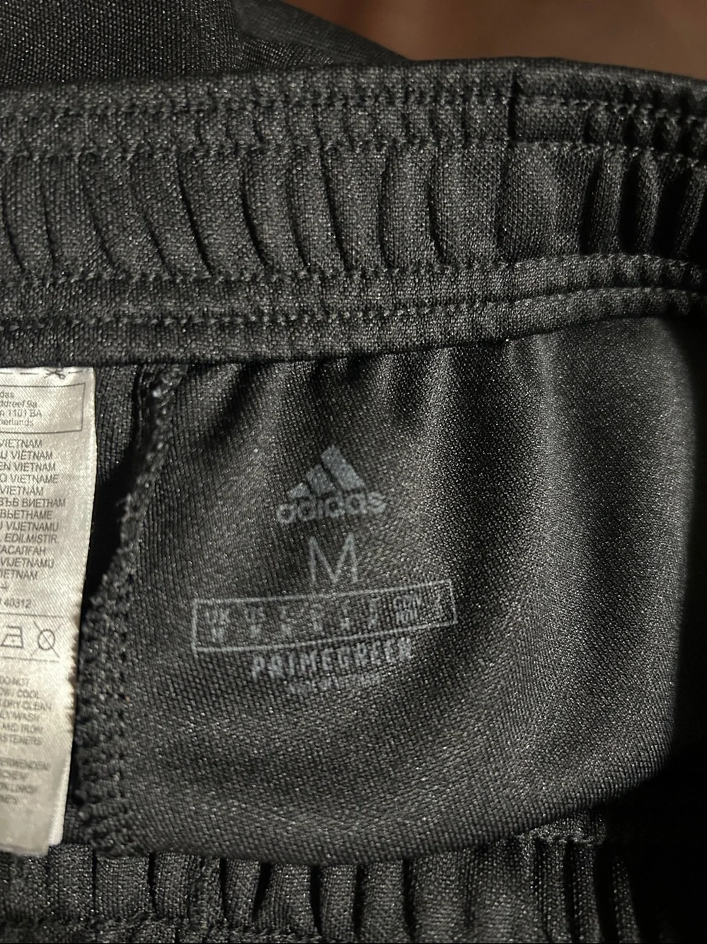 Adidas Men’s Tiro Jogger Pants Medium Black White Zippers‎ Sweatpants